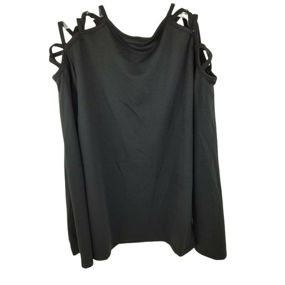 OC Order Plus Large open shoulder black Shirt Blouse NWT - Picture 7 of 7